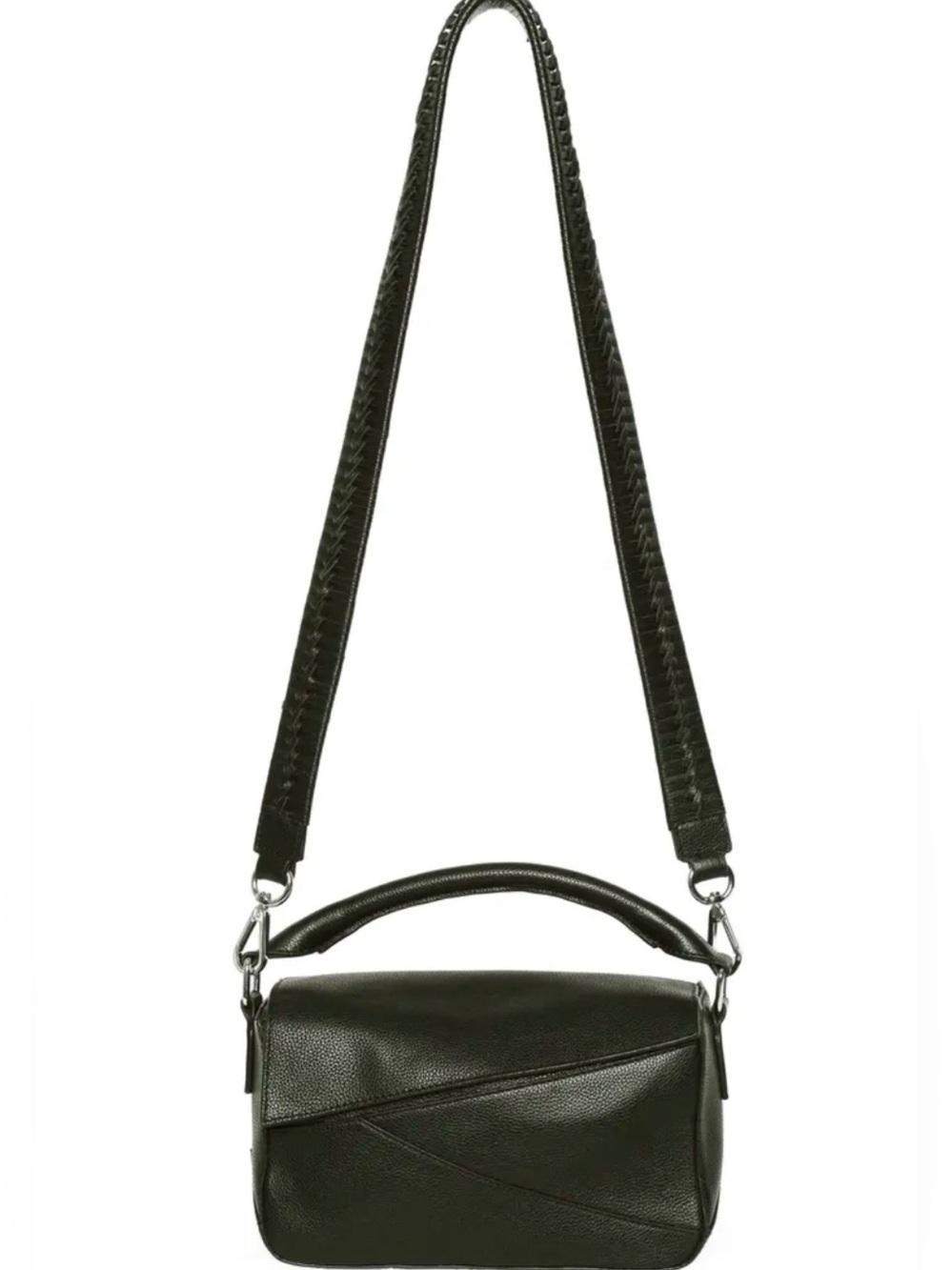Walter Baker Jagger Crossbody Bag Black Leather Convertible NWT OS